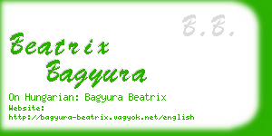 beatrix bagyura business card